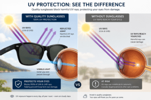 Polarised black sunglasses sleek style for everyone